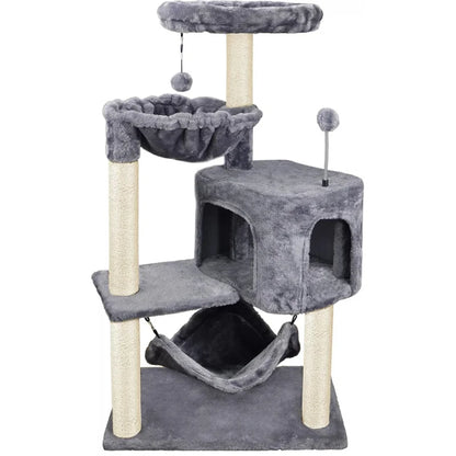 Cat Tree with Cat Condo and Big Hammock