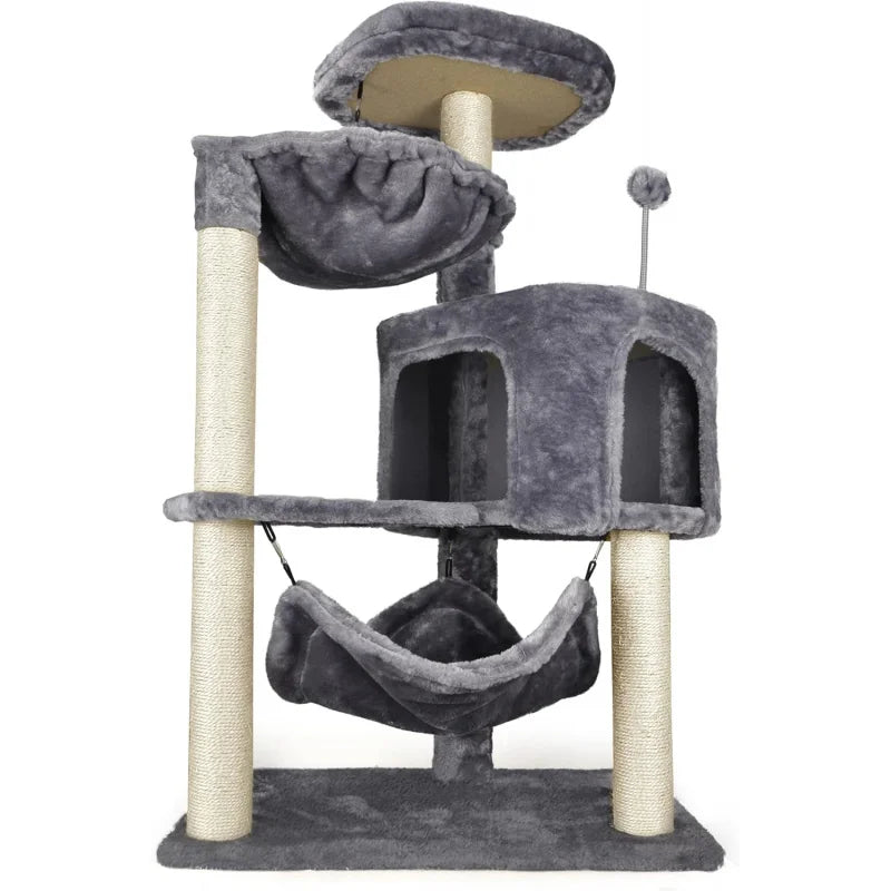 Cat Tree with Cat Condo and Big Hammock