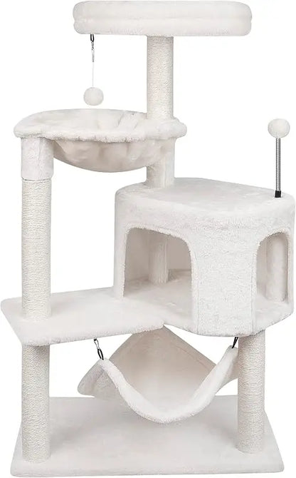 Cat Tree with Cat Condo and Big Hammock